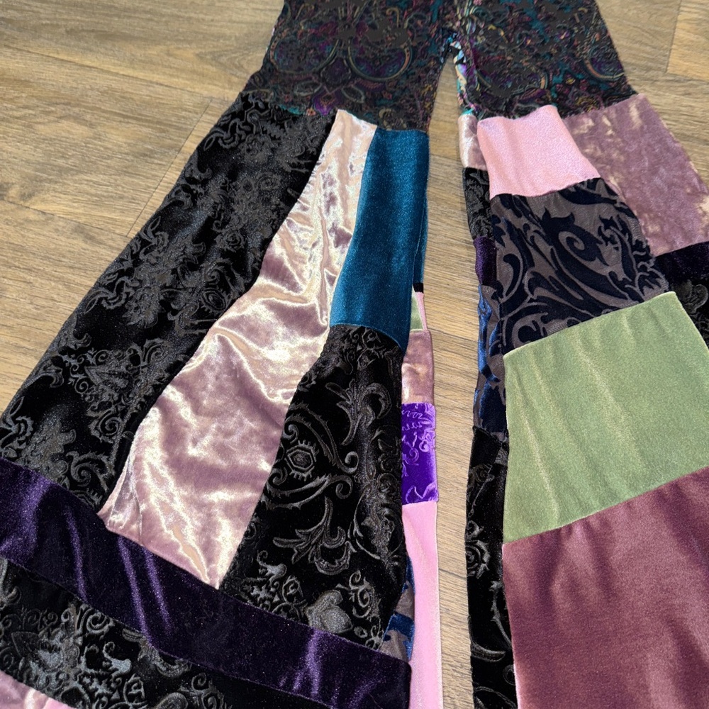 Lux Muse Patchwork Bell Bottom Pants - image 8